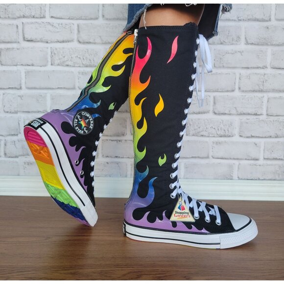 ⭐Converse Chuck Taylor All Star XXHi Pride 8.5 Mens Shoes Sneaker Black A15779C⭐ - Picture 2 of 9